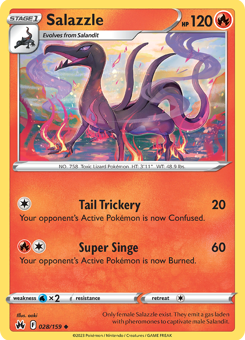 SwSh - CRZ - 28 - Salazzle - UNCOMMON - Normal