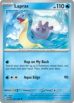 S&V - MEW (151) - 131 - Lapras - UNCOMMON - Normal