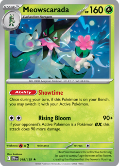 S&V - JTG - 18 - Meowscarada - RARE - Holofoil