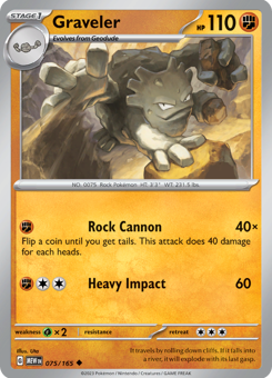 S&V - MEW (151) - 75 - Graveler - UNCOMMON - Normal