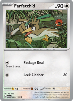 S&V - MEW (151) - 83 - Farfetch'd - COMMON - Normal