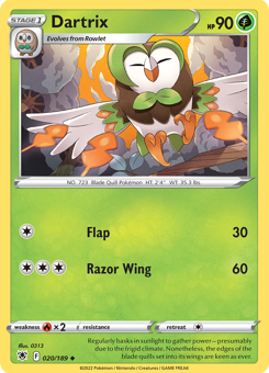 SwSh - ASR - 20 - Dartrix - UNCOMMON - Normal