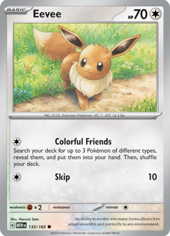 S&V - MEW (151) - 133 - Eevee - COMMON - Normal