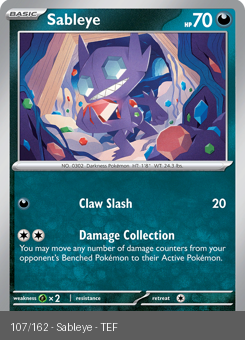 S&V - TEF - 107 - Sableye - UNCOMMON - Normal