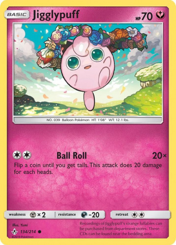 S&M - UNB - 134 - Jigglypuff - COMMON - Normal