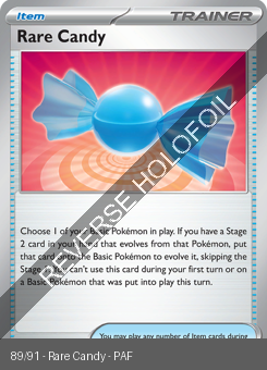 S&V - PAF - 89 - Rare Candy - COMMON - Reverse Holo
