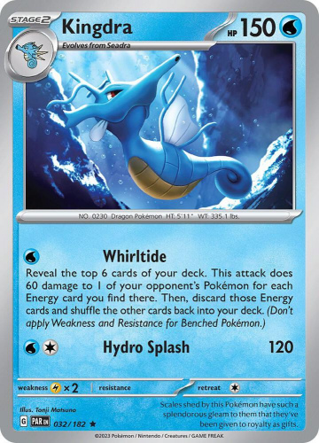 S&V - PAR - 32 - Kingdra - RARE - Holofoil