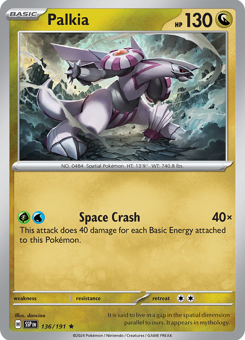 S&V - SSP - 136 - Palkia - RARE - Holofoil