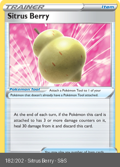 SwSh - SSH - 182 - Sitrus Berry - UNCOMMON - Normal