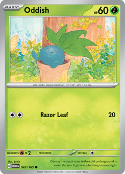 S&V - MEW (151) - 43 - Oddish - COMMON - Normal