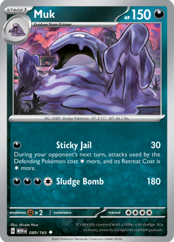 S&V - MEW (151) - 89 - Muk - UNCOMMON - Normal