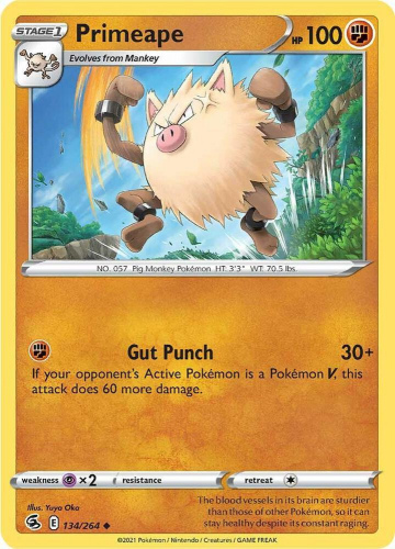 SwSh - FST - 134 - Primeape - UNCOMMON - Normal