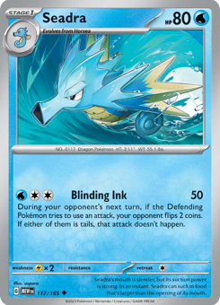 S&V - MEW (151) - 117 - Seadra - UNCOMMON - Normal