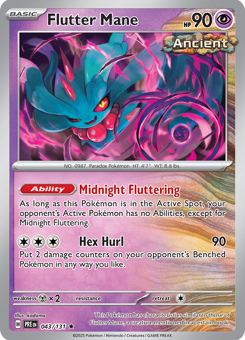 S&V - PRE - 43 - Flutter Mane - RARE - Holofoil