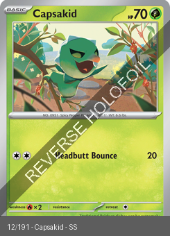 S&V - SSP - 12 - Capsakid - COMMON - Reverse Holo