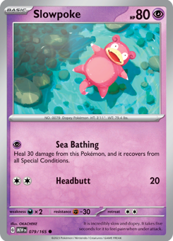 S&V - MEW (151) - 79 - Slowpoke - COMMON - Normal
