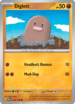 S&V - MEW (151) - 50 - Diglett - COMMON - Normal