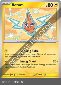 S&V - SSP - 61 - Rotom - COMMON - Reverse Holo
