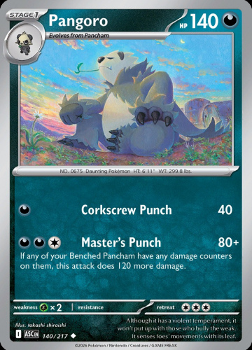 MEG ASC: Pangoro 140/217