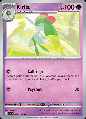Meg - ASC - 88 - Kirlia - COMMON - Normal