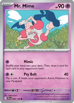 S&V - JTG - 58 - Mr. Mime - COMMON - Normal