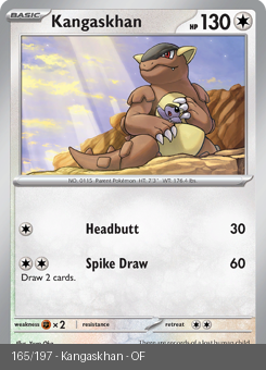 S&V - OBF - 165 - Kangaskhan - UNCOMMON - Normal