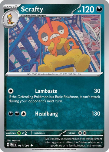 S&V - PAF - 61 - Scrafty - UNCOMMON - Normal