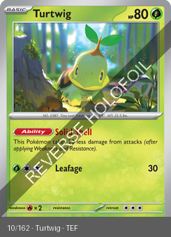 S&V - TEF - 10 - Turtwig - COMMON - Reverse Holo