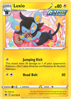 SwSh - CRZ - 41 - Luxio - UNCOMMON - Normal