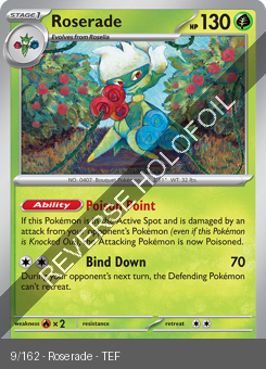 S&V - TEF - 9 - Roserade - UNCOMMON - Reverse Holo
