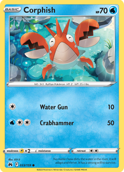 SwSh - CRZ - 33 - Corphish - COMMON - Normal