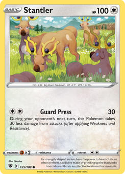 SwSh - ASR - 125 - Stantler - COMMON - Normal