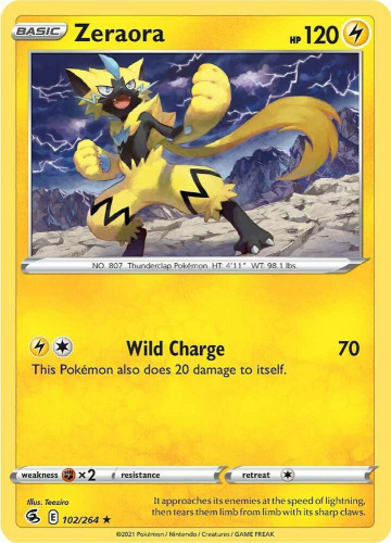 SwSh - FST - 102 - Zeraora - RARE - Normal