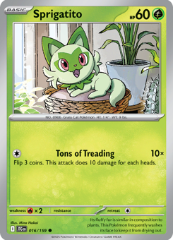S&V - JTG - 16 - Sprigatito - COMMON - Normal