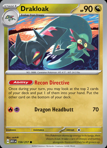MEG ASC: Drakloak 159/217