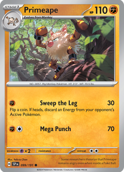 S&V - SSP - 99 - Primeape - COMMON - Normal