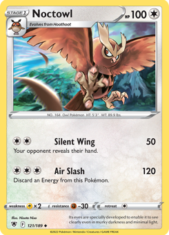 SwSh - ASR - 121 - Noctowl - UNCOMMON - Normal