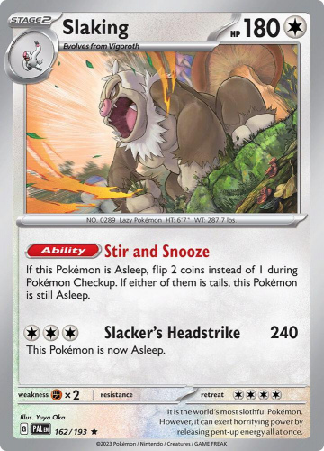 S&V - PAL - 162 - Slaking - RARE - Holofoil