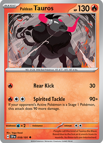 S&V - SSP - 18 - Paldean Tauros - UNCOMMON - Normal