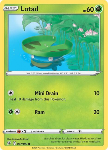 SwSh - RCL - 007 - Lotad - COMMON - Normal