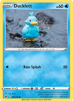 SwSh - LOR - 046 - Ducklett - COMMON - Normal
