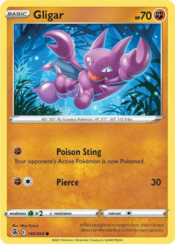 SwSh - FST - 140 - Gligar - COMMON - Normal