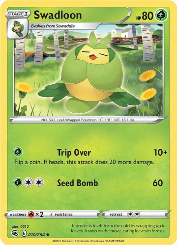 SwSh - FST - 010 - Swadloon - UNCOMMON - Normal