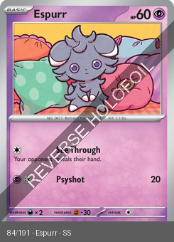 S&V - SSP - 84 - Espurr - COMMON - Reverse Holo