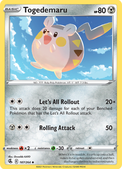 SwSh - FST - 187 - Togedemaru - UNCOMMON - Normal