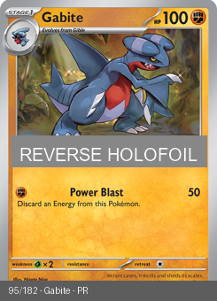 S&V - PAR - 95 - Gabite - COMMON - Reverse Holo