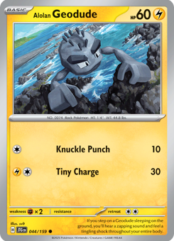 S&V - JTG - 44 - Alolan Geodude - COMMON - Normal