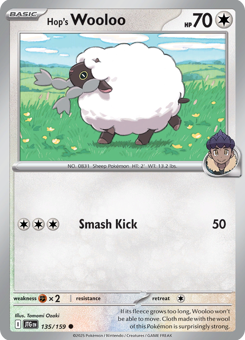 S&V - JTG - 135 - Hop's Wooloo - COMMON - Normal