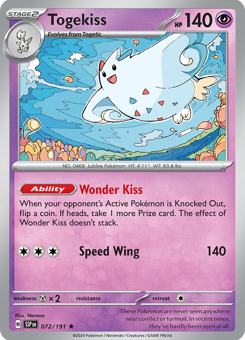 S&V - SSP - 72 - Togekiss - RARE - Holofoil