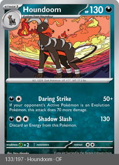 S&V - OBF - 133 - Houndoom - UNCOMMON - Normal
